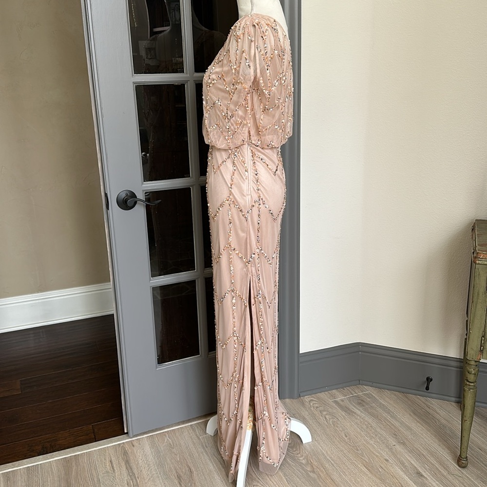Js Collections Formal Sequin Dress, Size 6, Champ… - image 4